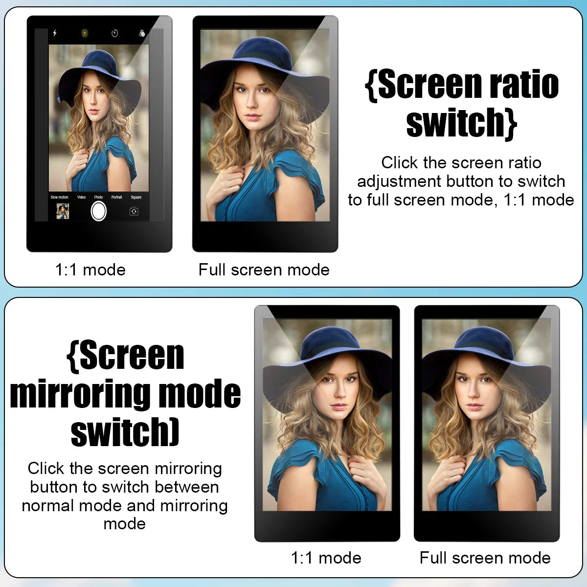 Magnetic Selfie Screen Mirror