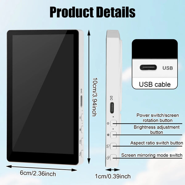 Magnetic Selfie Screen Mirror