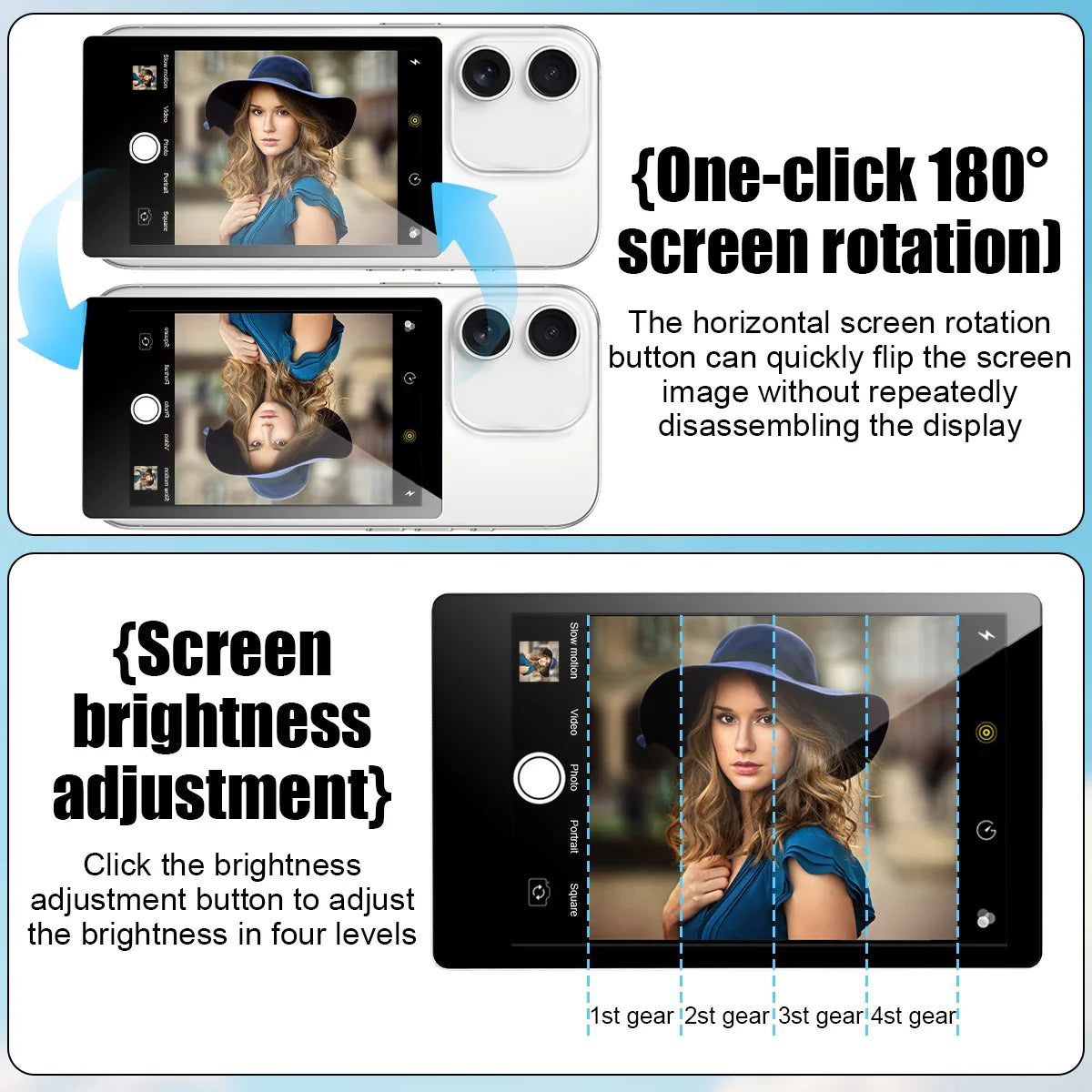 Magnetic Selfie Screen Mirror